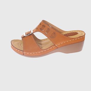 Sandalia Confort Camel Modelo Italiano Art. 5ask73325camel